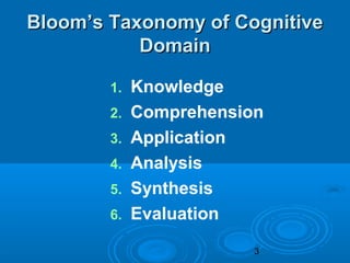 Bloom s taxonomy | PPT