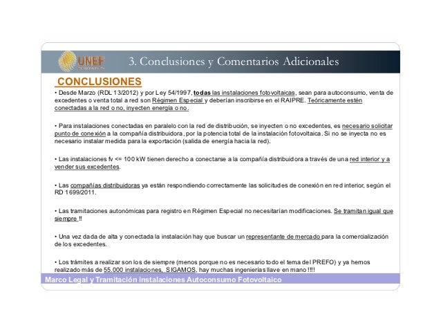 Marco Legal Y Tramitacion Autoconsumo Fotovoltaico