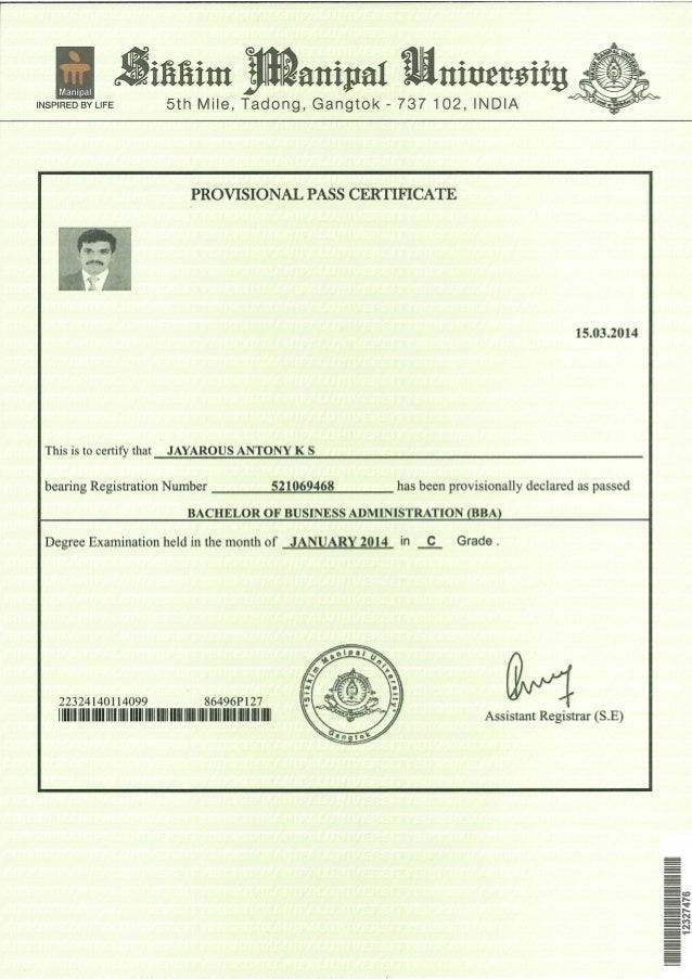 How To Pass Smu Mba provisional pass certificate sikkim manipal How To Pass Smu Mba provisional pass certificate sikkim manipal