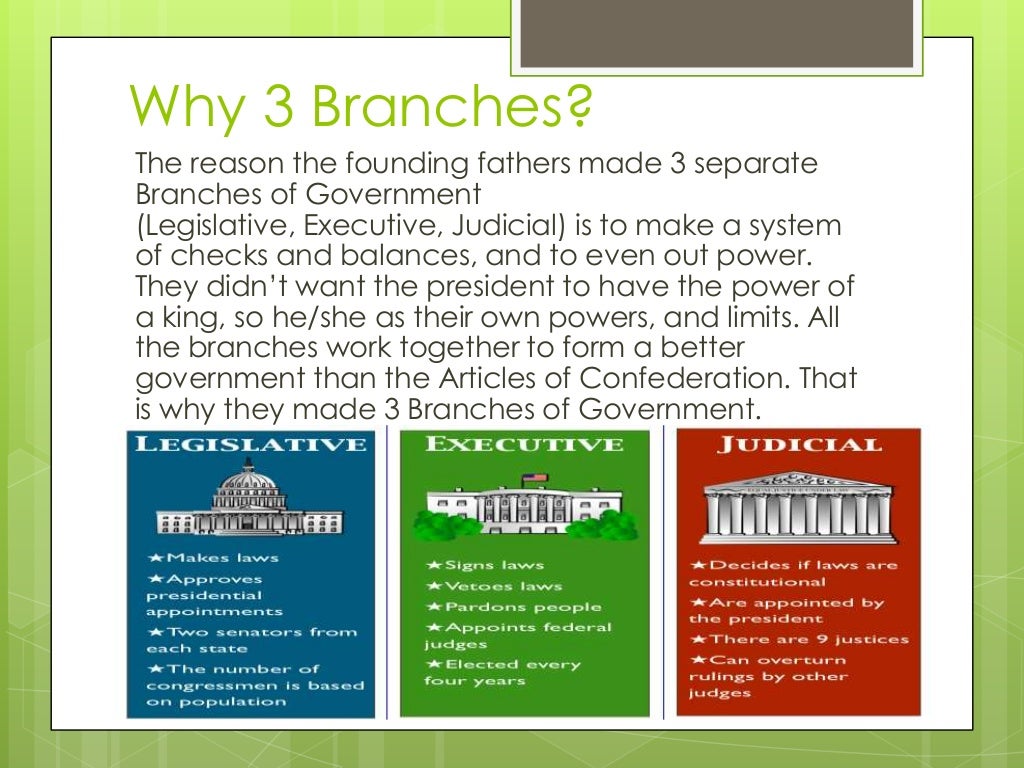 the three branches of government essay