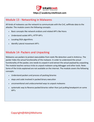 Malware Analysis and Reverse Engineering Training | PDF