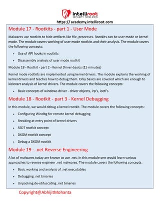 Malware Analysis and Reverse Engineering Training | PDF
