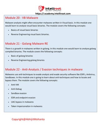 Malware Analysis and Reverse Engineering Training | PDF