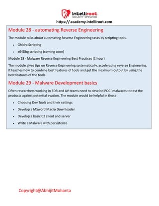 Malware Analysis and Reverse Engineering Training | PDF