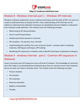 Malware Analysis and Reverse Engineering Training | PDF