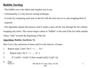 3_Bubble Sort,Insertion Sort & Selection Sort.pptx