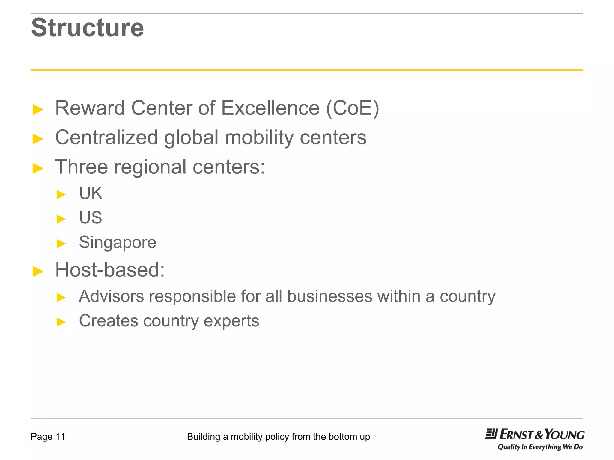 EY Human Capital Conference 2012: Building a global mobility policy ...