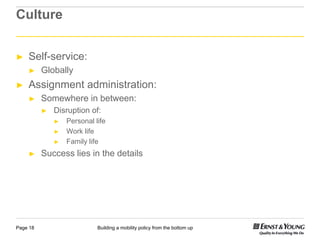 EY Human Capital Conference 2012: Building a global mobility policy ...