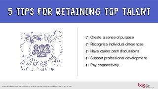 Create a sense of purpose
Recognize individual differences
Have career path discussions
Support professional development
Pay competitively
© 2018 The Creative Group. A Robert Half Company. An Equal Opportunity Employer M/F/Disability/Veterans. All rights reserved.
 