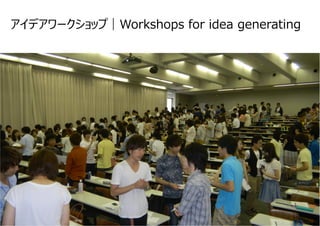 アイデアワークショップ｜Workshops for idea generating
6
 