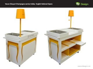 Design
www.w3design.co.uk
Veuve Clicquot Champagne service trolley- English National Opera
 