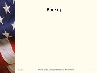 1401/25/17 14
Backup
 