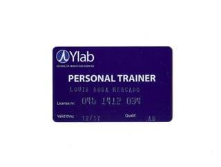 Personal Trainer Card