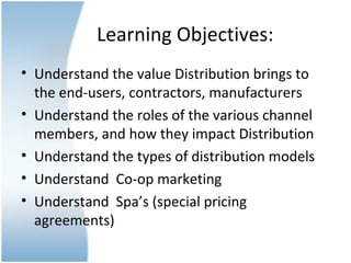 Value Distribution System VALUE of Distribution | PPT