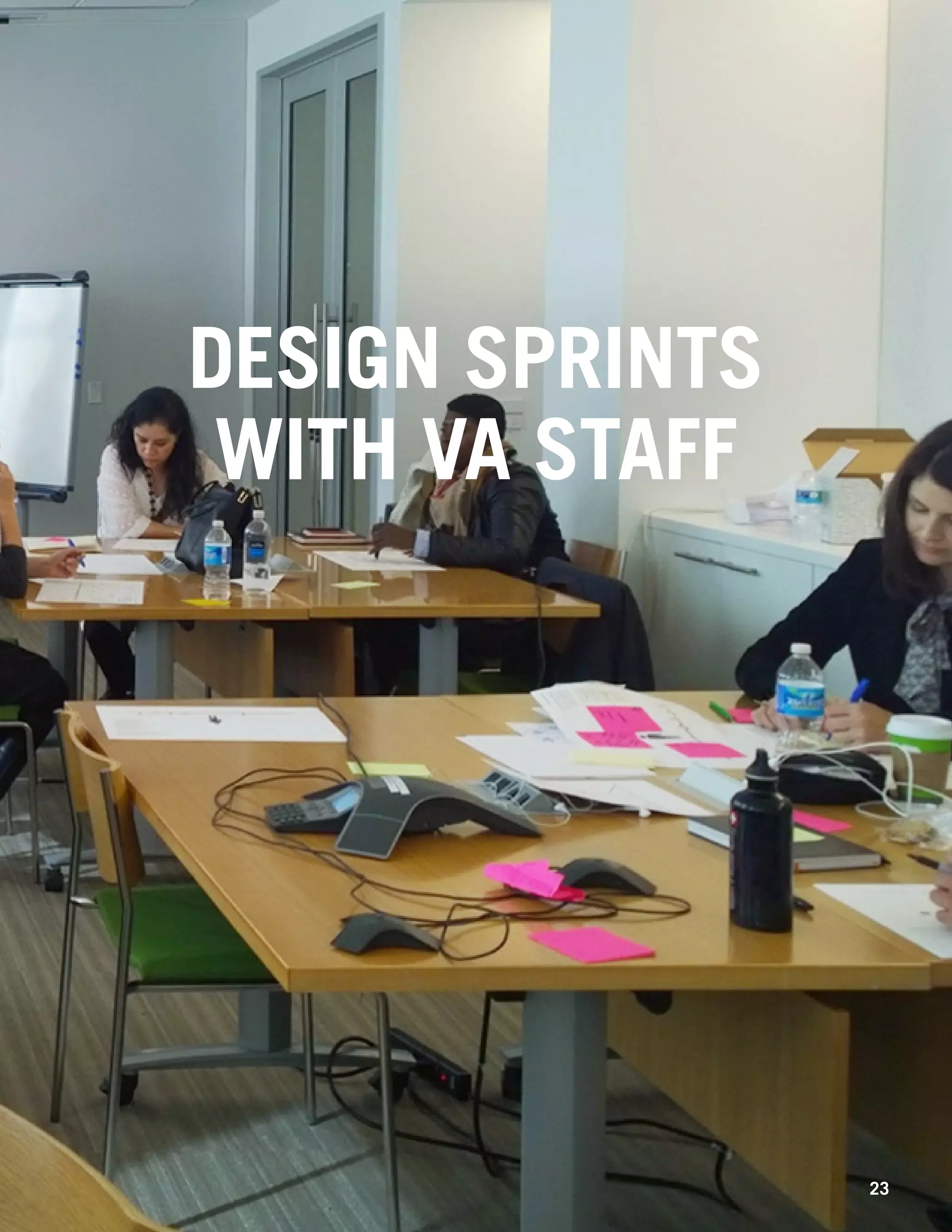 DESIGN SPRINTS
WITH VA STAFF
23
 
