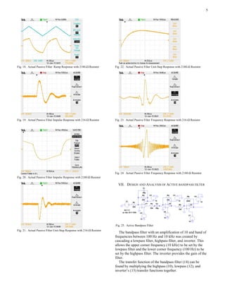 Design and Analysis of Active Bandpass Filter | PDF