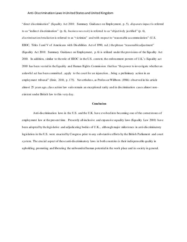 anti discrimination laws related to employment essay Cheap custom essay writing services question description seaquist, g (2012) business law for managers san diego, ca: bridgepoint. anti discrimination laws related to employment essay Cheap custom essay writing services question description seaquist, g (2012) business law for managers san diego, ca: bridgepoint.