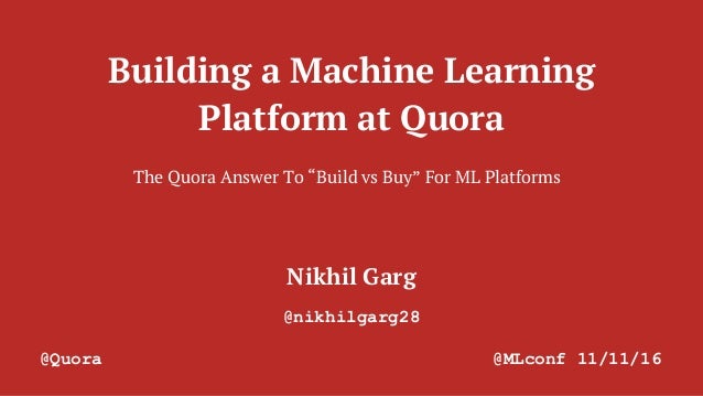 machine learning quora