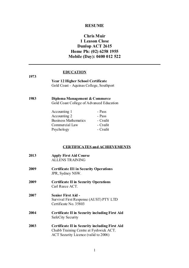 2016 total resume