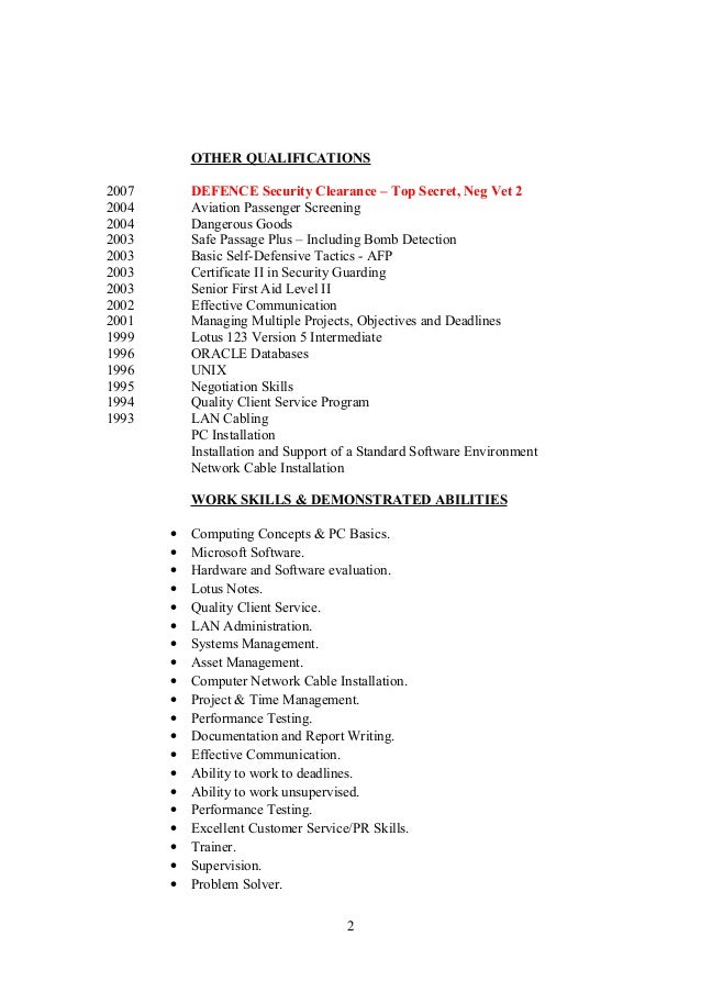 2016 total resume
