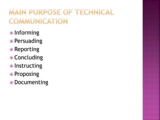 Technical Communication | PPTX