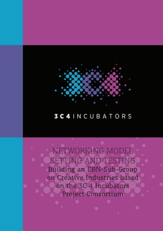 Networking model
setting and testing
Building an EBN-Sub-Group
on Creative Industries based
on the 3C 4 Incubators
Project Consortium
 