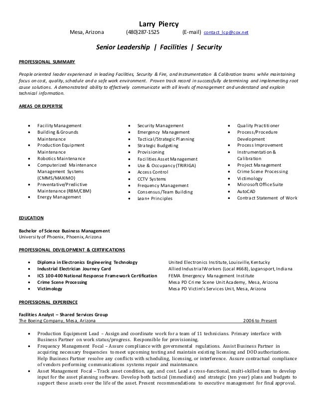 Generic resume subjects