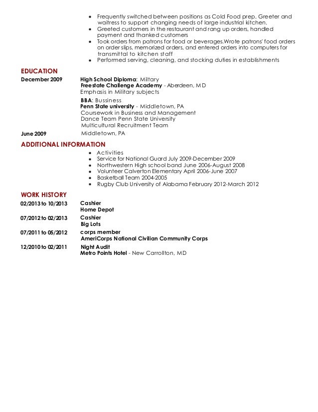 branch resume 1 greeter cover letter