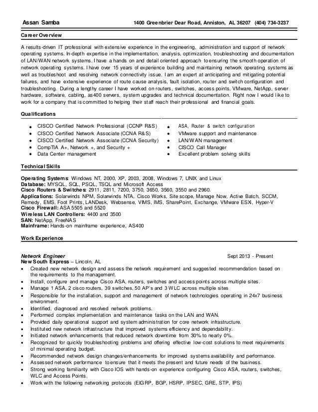network engineer resume networking engineer resumes