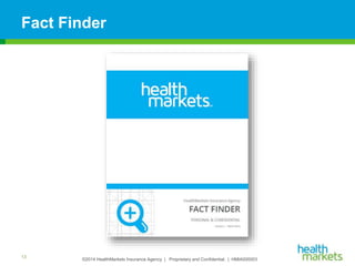 ©2014 HealthMarkets Insurance Agency | Proprietary and Confidential. | HMIA000003
Fact Finder
13
 