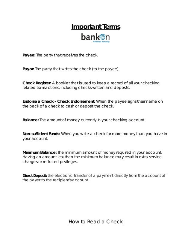 how to keep a check register
