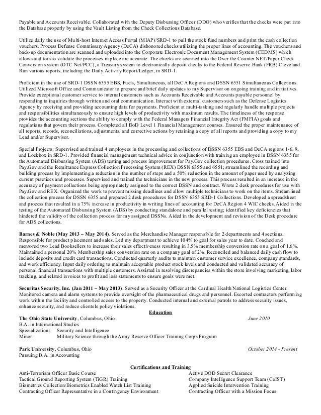resume paragraph form