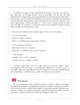 Caderno do Aluno Inglês 3 ano vol 1 2014-2017 | PDF