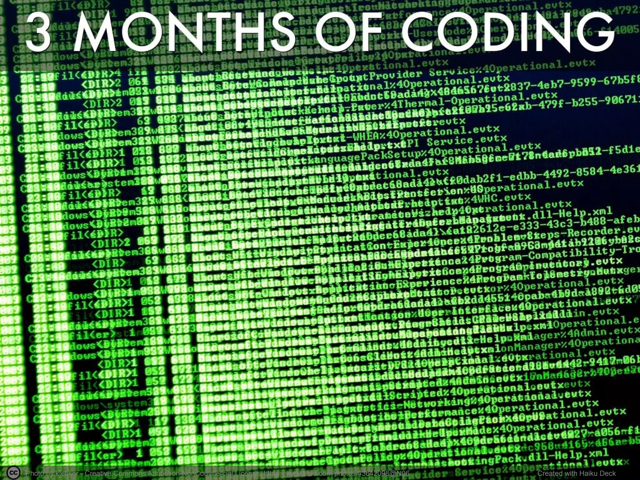 Photo by kjetikor - Creative Commons Attribution-NonCommercial License https://www.flickr.com/photos/43642098@N06 Created with Haiku Deck
 