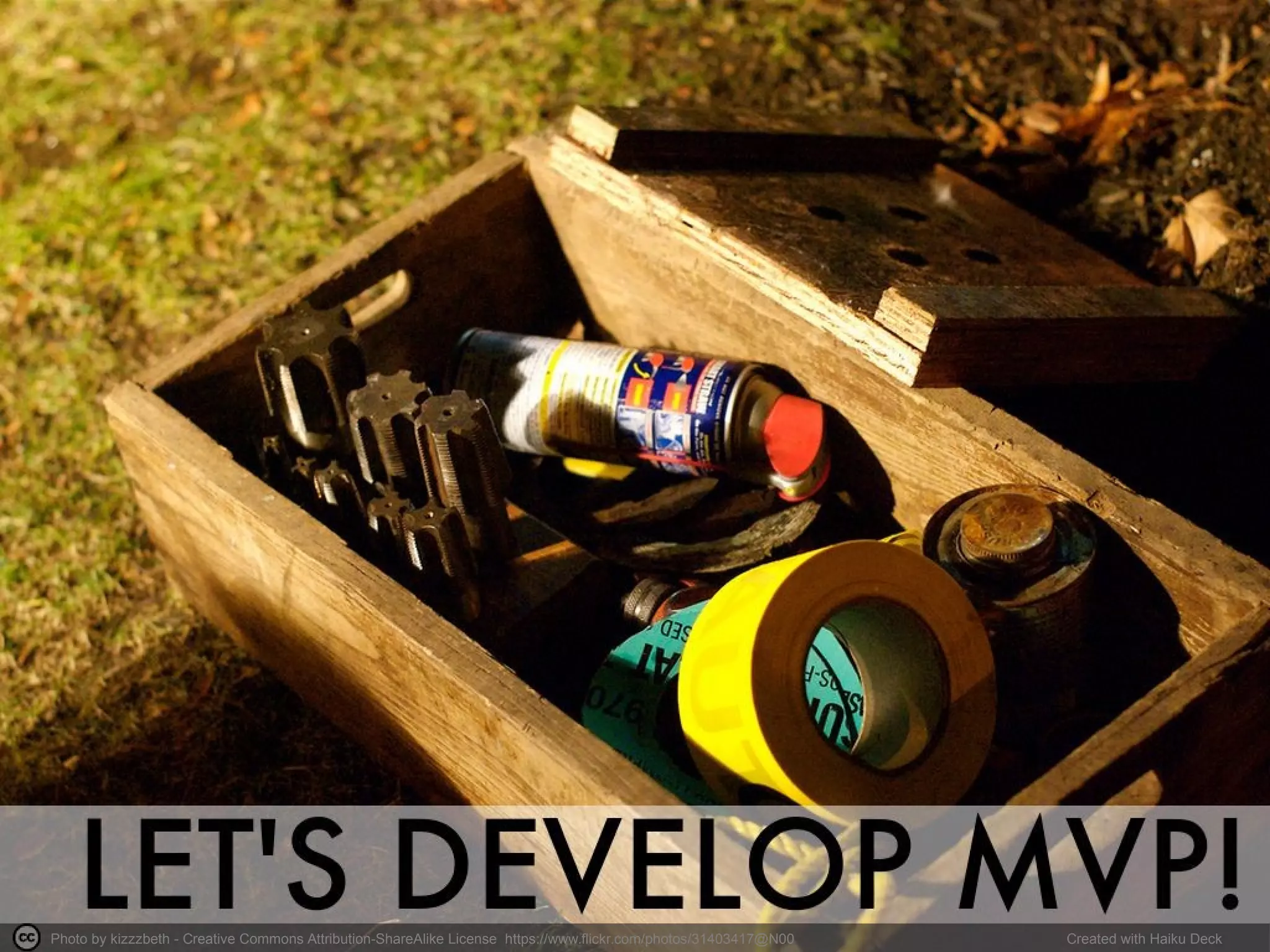 Photo by kizzzbeth - Creative Commons Attribution-ShareAlike License https://www.flickr.com/photos/31403417@N00 Created with Haiku Deck
 