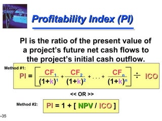 Accounting Pi 3 capital budgeting | PPT