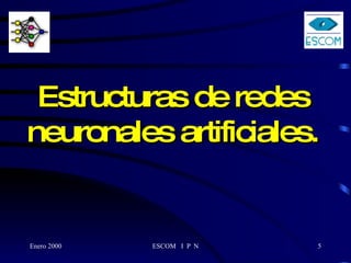 Estructuras de redes neuronales artificiales. 
