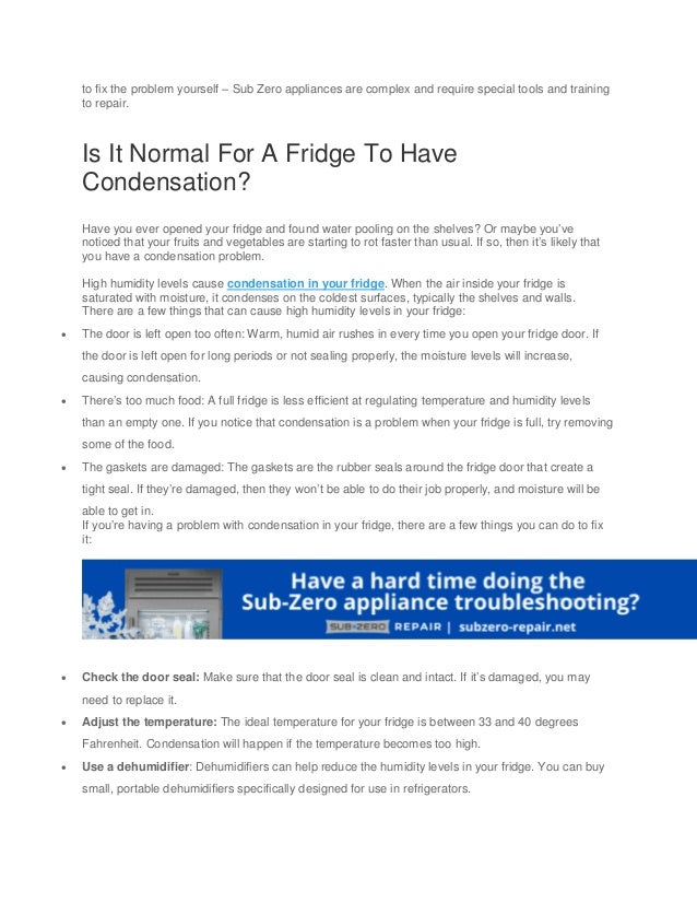 3 Causes and Solutions for the Condensation in Your Fridge.pdf