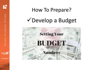 How To Prepare?
Develop a Budget
 