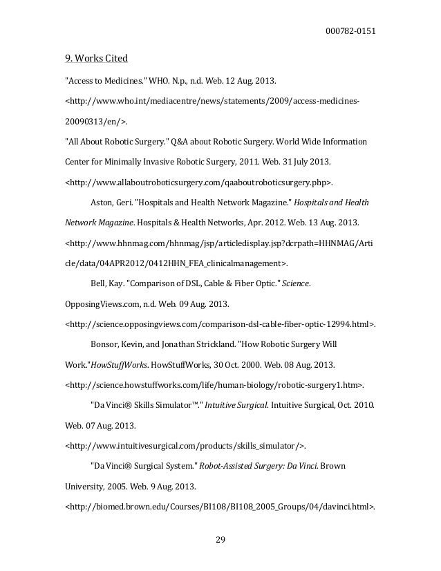 Tok essay works cited