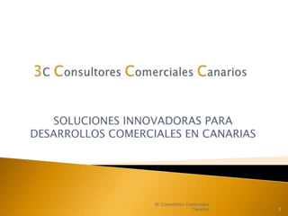 3C Consultores Comerciales Canarios SOLUCIONES INNOVADORAS PARA DESARROLLOS COMERCIALES EN CANARIAS 1 3C Consultores Comerciales Canarios 