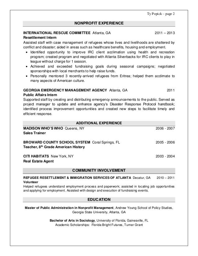 popick ty resume