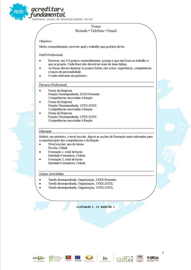 3C - Curriculum Vitae, Carta de Apresentação, Cartão de Visita