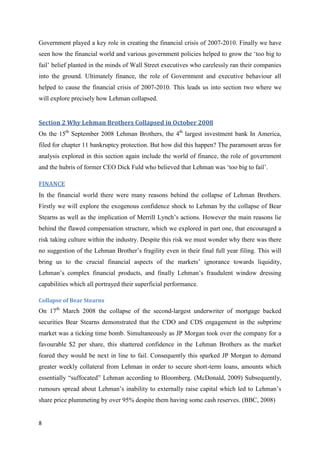 Causes of the Financial Crisis | PDF