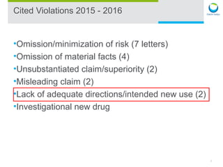Opdp OPDP Enforcement Letters Update 2016 | PPT