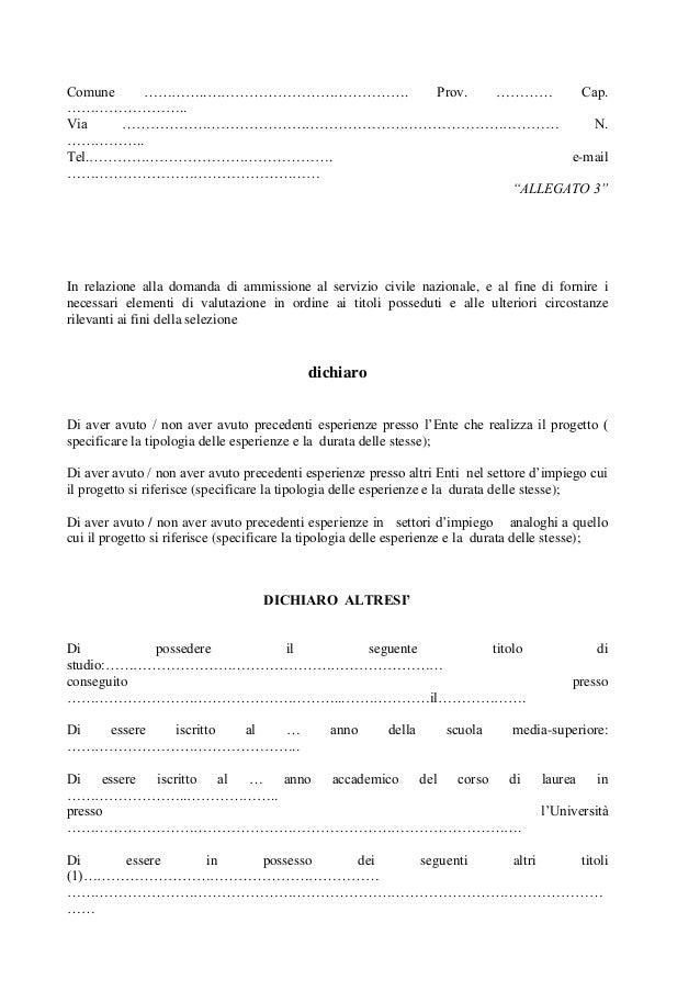bando di servizio civile 2014 employment warning letter sample