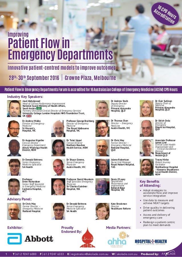 HCR10 Improving Patient Flow in Emergency Departments