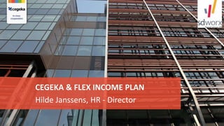 CEGEKA & FLEX INCOME PLAN
Hilde Janssens, HR - Director
 