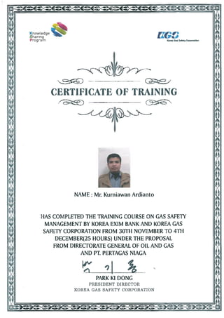 Certificate Gas Safety Management
