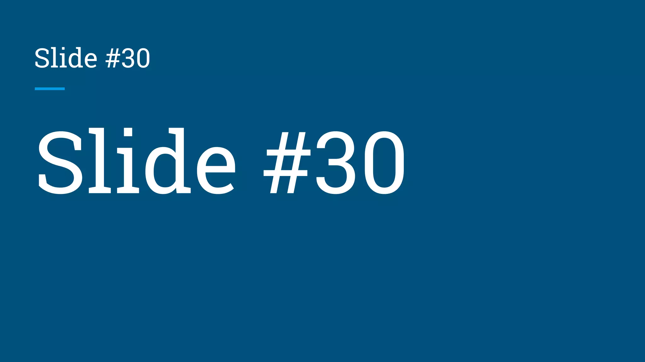 Slide #30
Slide #30
 